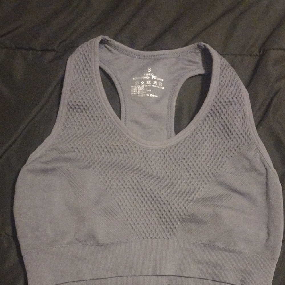 Women's Racerback Sports Bra Set - Black, Gray, Pink - Picture 7 of 7